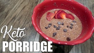 Keto quotNoatmealquot Chocolate Peanut Butter Porridge [upl. by Querida]