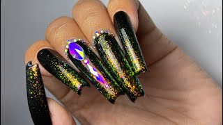 Simple amp Classy Nail Design w LDS Aurora Top Coat  Best 2022 Nail Art [upl. by Leuqram]