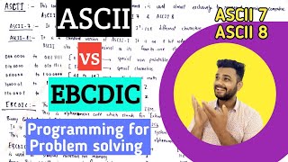 ASCII and EBCDIC  ASCII 7 and ASCII 8  ASCII vs EBCDIC [upl. by Rapp448]