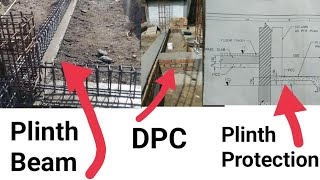 क्या Plinth beam और DPC दोनो देना जरुरी है  Difference plinth beam  DPC amp Plinth protection [upl. by Orva872]