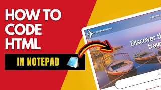 HTML Coding in Notepad Made Easy [upl. by Dorise936]