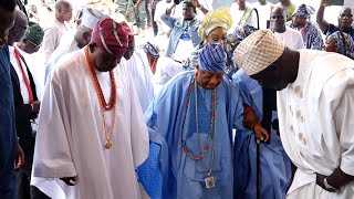 ADEBUTU KESINGTON  89 OBASANJO OONI OF IFE GOVADELEKE BODE GEORGE EMBRACE BIRTHDAY PARTY [upl. by Goldia942]