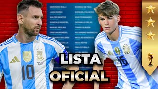 💥 SELECCIÓN ARGENTINA LISTA DE OCTUBRE  Eliminatorias [upl. by Piderit138]