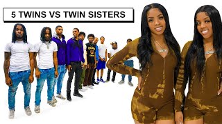 5 SETS OF TWINS VS TWIN SISTERS TM TWINS TWICE AS NICE Ep1 [upl. by Sedlik]