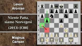 Partite Commentate di Scacchi 73  Carlsen vs Aronian  Niente Patta siamo Norvegesi  2013 C88 [upl. by Ainesey]