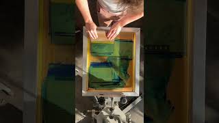 How I hand print my favorite design screenprinting smallbusiness [upl. by Arlan897]