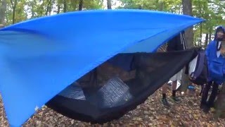 DIY Cat Hemmed Hammock Tarp [upl. by Ainoda484]