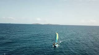 Hobie Cat Sailing at Bolongo Bay Beach Resort [upl. by Tobias]