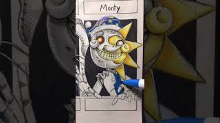 Drawing SunMoon from FNAF Security Breach [upl. by Marti611]