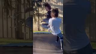 Missile Dropkick OMG WWE Moves Trampoline Fake Body funny wwe wwewrestler wrestlingmove [upl. by Nakah]