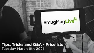 SmugMug Live Episode 75  ‘Tips amp Tricks  How to make and apply Pricelists [upl. by Gant858]