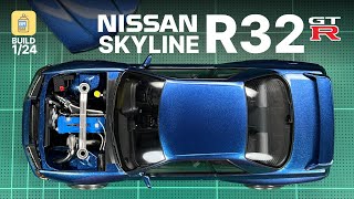 Build 124 Tamiya Nissan Skyline R32 GTR  Stance [upl. by Beryl]