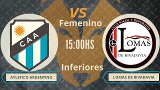 INFERIORES FEMENINO ARGENTINO VS LOMAS DE RIVADAVIA [upl. by Eric821]