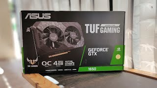 Unboxing Test 3DMark Fire Strike Benchmark ASUS TUF GeForce® GTX 1650 GAMING OC 4GB GDDR6 [upl. by Messing]