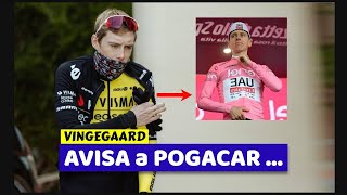 VINGEGAARD Avisa a POGACAR [upl. by Faydra]