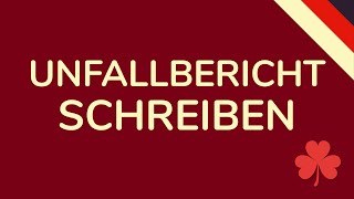 UNFALLBERICHT SCHREIBEN DEUTSCH schnell amp einfach erklärt animiert 🇩🇪 [upl. by Felic52]