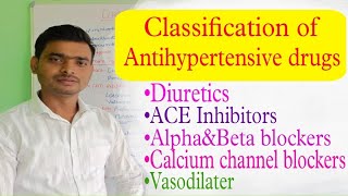 Antihypertensive drugs Classification Antihypertensive drug Pharmacology  Hypertension medicine [upl. by Llenehs]