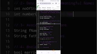 005 Dart Programming  Flutter Codes  Variables Naming Conventions Part2 [upl. by Hildie515]