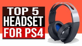 TOP 5 Best Headset for PS4 2020 [upl. by Ellinad]