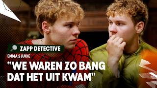 QUINN EN AARON SCHAMEN ZICH  Zapp Detective  Emmas Juice 4  NPO Zapp [upl. by Htiderem]