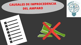 CAUSALES DE IMPROCEDENCIA DEL AMPARO [upl. by Aire708]