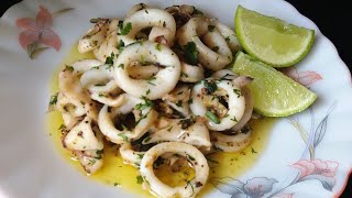 Squids Butter Garlic  Calamari Butter Garlic  Seafood Recipe [upl. by Seabury]