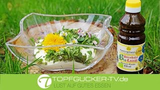 Apfelquark mit BioLeinöl und frischen Wildkräutern  Rezeptempfehlung TopfguckerTV [upl. by Caressa442]