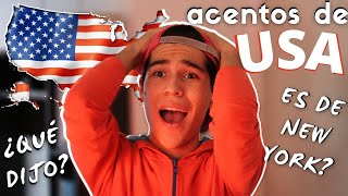 😲Así SUENAN LOS diferentes acentos en INGLÉS  ACENTOS EN ESTADOS UNIDOS  Speak beleza [upl. by Melena]