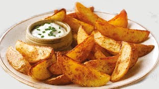 Potato Wedges  Fried Potato Wedges Recipe [upl. by Lamp]