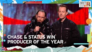 Legendary Duo Chase amp Status Win Producer of the Year  The BRIT Awards 2024 [upl. by Ynatterb]