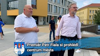 Premiér Petr Fiala si prohlédl centrum Kralup 4 9 2024 [upl. by Aiseneg]