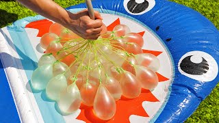 DIY Swimming Pool for Hot Summer Days  BunchOBalloons [upl. by Aridan]