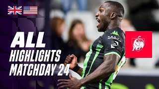 ALL HIGHLIGHTS MATCHDAY 24 👀⚽ Jupiler Pro League 2324 [upl. by Aneeb994]