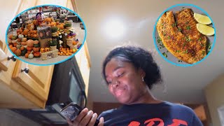 VlogTOBER Day 7 My Boyfriend THINK I’m Pregnant  Cook With Me [upl. by Lacee]