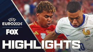 Spain vs France Highlights  UEFA Euro 2024  Semifinals [upl. by Lesoj]