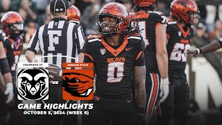 Oregon State vs Colorado State Highlights  2024 Pac12 Football [upl. by Adiarf250]