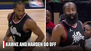 THE TEAMWORK 😱 Kawhi Leonard and James Harden combine for 56 PTS 😤 [upl. by Utter]