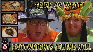 Disneys Boatwrights Dining Hall  Halloween 2022 Trick or Treat  DISNEY Dining Review [upl. by Ynabla]