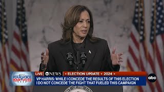 FULL SPEECH Kamala Harris addresses nation for first time after election loss [upl. by Wurtz]