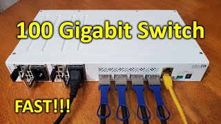 Mikrotik CRS5044XQIN 100GbE Network Switch Review Setup and Testing [upl. by Nnayt964]