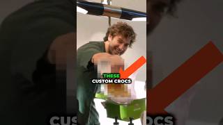 Surprising Airrack with Custom Crocs customshoes crocs shoes [upl. by Hairahcez]