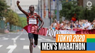 Kipchoge 🇰🇪 wins marathon gold again 🥇  Tokyo Replays [upl. by Nairret424]