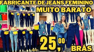 FABRICANTE DE JEANS FEMININO MUITO BARATO BRÁSSP [upl. by Romain]