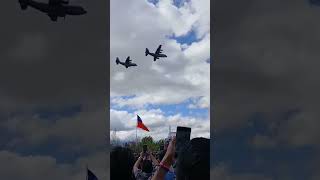 Parada militar 2024 desfile de aviones chile 🇨🇱 [upl. by Naahs913]