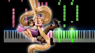 Kingdom Dance  Tangled Piano Tutorial [upl. by Cindi]