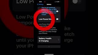 Optimised battery XD 😝 👍🏻👍🏻apple batterylife tipsandtricks slay lifehack thisistrash [upl. by Adaiha126]