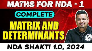 NDA Maths  Matrix amp Determinants  NDA 1 2024  Defence Wallah [upl. by Nilrak]