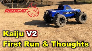 Kaiju V2 First Run and Thoughts  Redcat Racing [upl. by Noelopan]