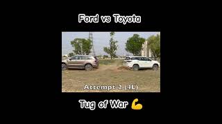 Endeavour vs Fortuner Tug of War 💪 shorts fortuner endeavour ford toyota [upl. by Assili]