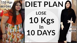 Diet Plan To Lose Weight Fast In Hindi  Lose 10 Kgs In 10 Days  Best Diet Plan Dr Shikha Singh [upl. by Elimay]